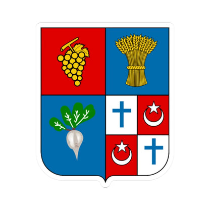 Mercier-Lacome Coat of Arms French Algeria (Algeria) (Coat of Arms) STICKER Vinyl Kiss-Cut Decal 2 Inch White - The Sticker Space