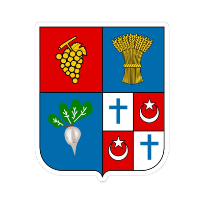 Mercier-Lacome Coat of Arms French Algeria (Algeria) (Coat of Arms) STICKER Vinyl Kiss-Cut Decal 6 Inch White - The Sticker Space