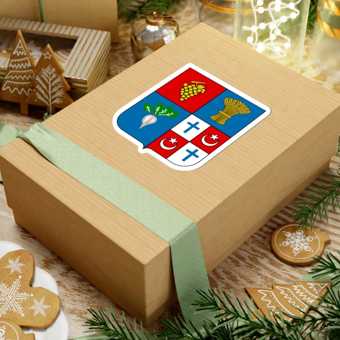 Mercier-Lacome Coat of Arms French Algeria (Algeria) (Coat of Arms) STICKER Vinyl Kiss-Cut Decal - The Sticker Space