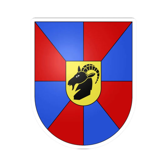 Mergoscia-coat of arms (Switzerland) (Coat of Arms) STICKER Vinyl Kiss-Cut Decal 2 Inch White - The Sticker Space