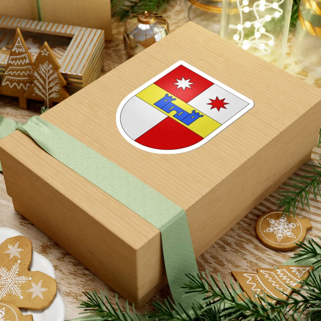 Meride-coat of arms (Switzerland) (Coat of Arms) STICKER Vinyl Kiss-Cut Decal - The Sticker Space