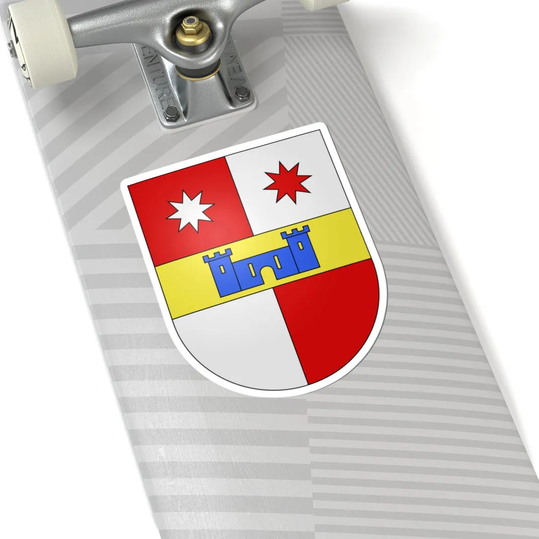 Meride-coat of arms (Switzerland) (Coat of Arms) STICKER Vinyl Kiss-Cut Decal - The Sticker Space
