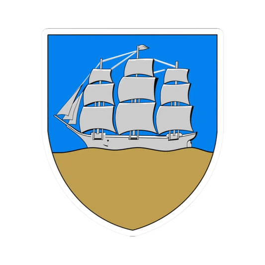 Merikarvia.vaakuna (Finland) (Coat of Arms) STICKER Vinyl Kiss-Cut Decal 2 Inch White - The Sticker Space