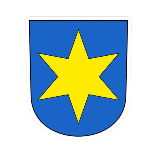 Merishausen-blazon (Switzerland) (Coat of Arms) STICKER Vinyl Kiss-Cut Decal 2 Inch White - The Sticker Space