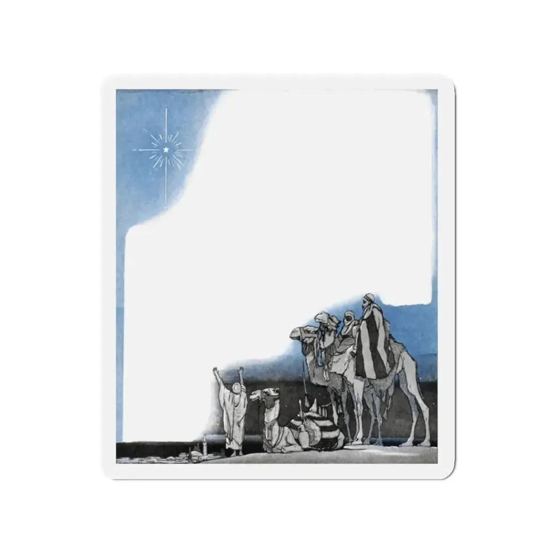 Merry Christmas on McCall Street, McCalls magazine, November 1923 (Magazine Illustration) Refrigerator Magnet - The Sticker Space