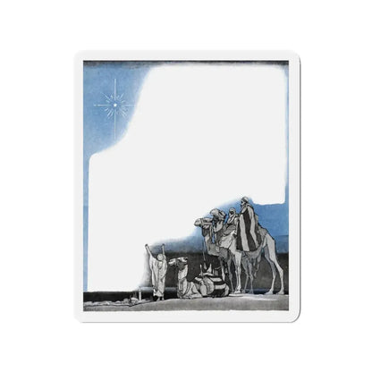 Merry Christmas on McCall Street, McCalls magazine, November 1923 (Magazine Illustration) Refrigerator Magnet - The Sticker Space