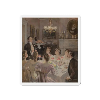 Merry Christmas, The Ladies Home Journal, December 1907 (Magazine Illustration) Refrigerator Magnet - The Sticker Space