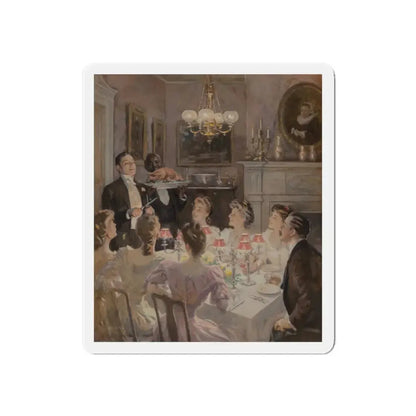 Merry Christmas, The Ladies Home Journal, December 1907 (Magazine Illustration) Refrigerator Magnet - The Sticker Space