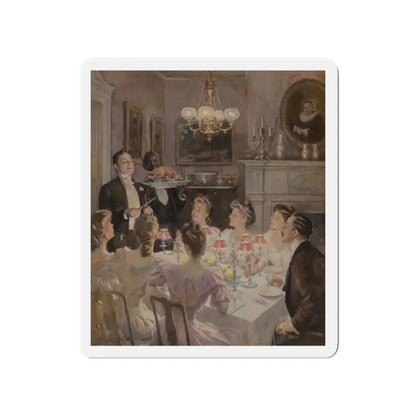 Merry Christmas, The Ladies Home Journal, December 1907 (Magazine Illustration) Refrigerator Magnet - The Sticker Space