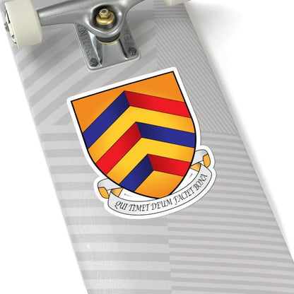 Merton College Oxford Coat Of Arms Motto (England) (Coat of Arms) STICKER Vinyl Kiss-Cut Decal - The Sticker Space