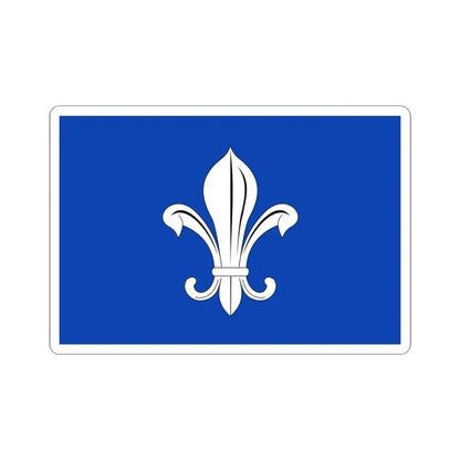 Mesen vlag (Belgium) STICKER Vinyl Kiss-Cut Decal 6 Inch White - The Sticker Space