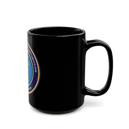 MESG 1 Det Guam Maritime Expeditionary Security Group One (U.S. Navy) Black Coffee Mug-The Sticker Space