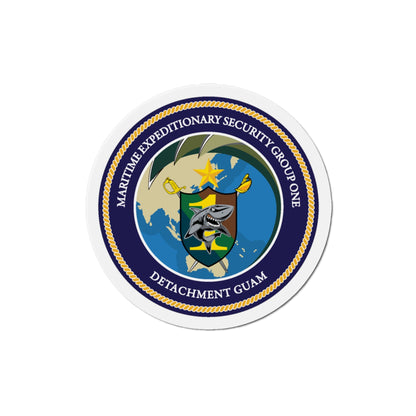 MESG 1 Det Guam Maritime Expeditionary Security Group One (U.S. Navy) Die-Cut Magnet-4" x 4"-The Sticker Space