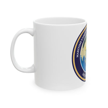 MESG 1 Det Guam Maritime Expeditionary Security Group One (U.S. Navy) White Coffee Mug-The Sticker Space