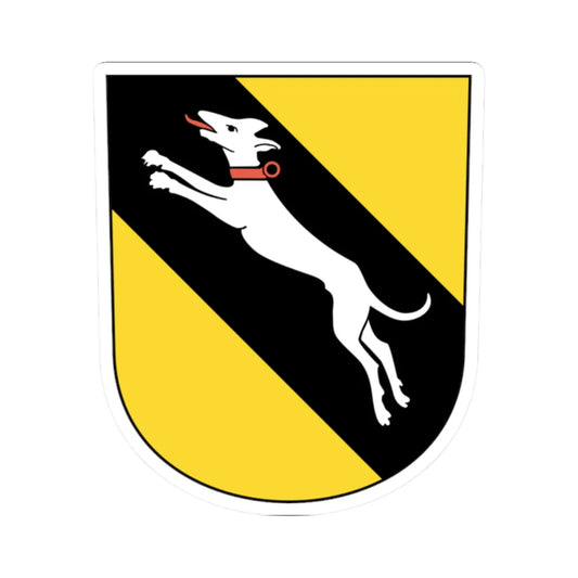 Mesikon coat of arms (Switzerland) (Coat of Arms) STICKER Vinyl Kiss-Cut Decal 2 Inch White - The Sticker Space