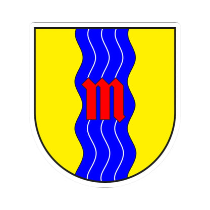 Mesocco Kreis wappen (Switzerland) (Coat of Arms) STICKER Vinyl Kiss-Cut Decal 2 Inch White - The Sticker Space