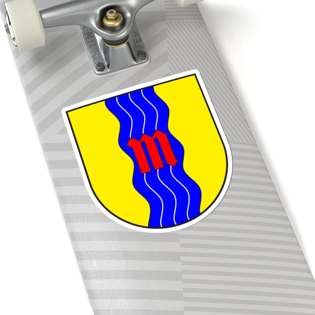 Mesocco Kreis wappen (Switzerland) (Coat of Arms) STICKER Vinyl Kiss-Cut Decal - The Sticker Space