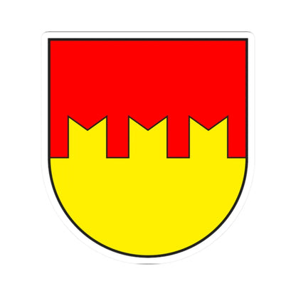 Mesocco wappen (Switzerland) (Coat of Arms) STICKER Vinyl Kiss-Cut Decal 2 Inch White - The Sticker Space