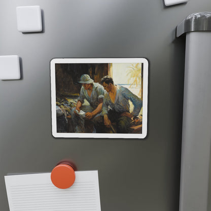 Message from Home (Magazine Illustration) Refrigerator Magnet