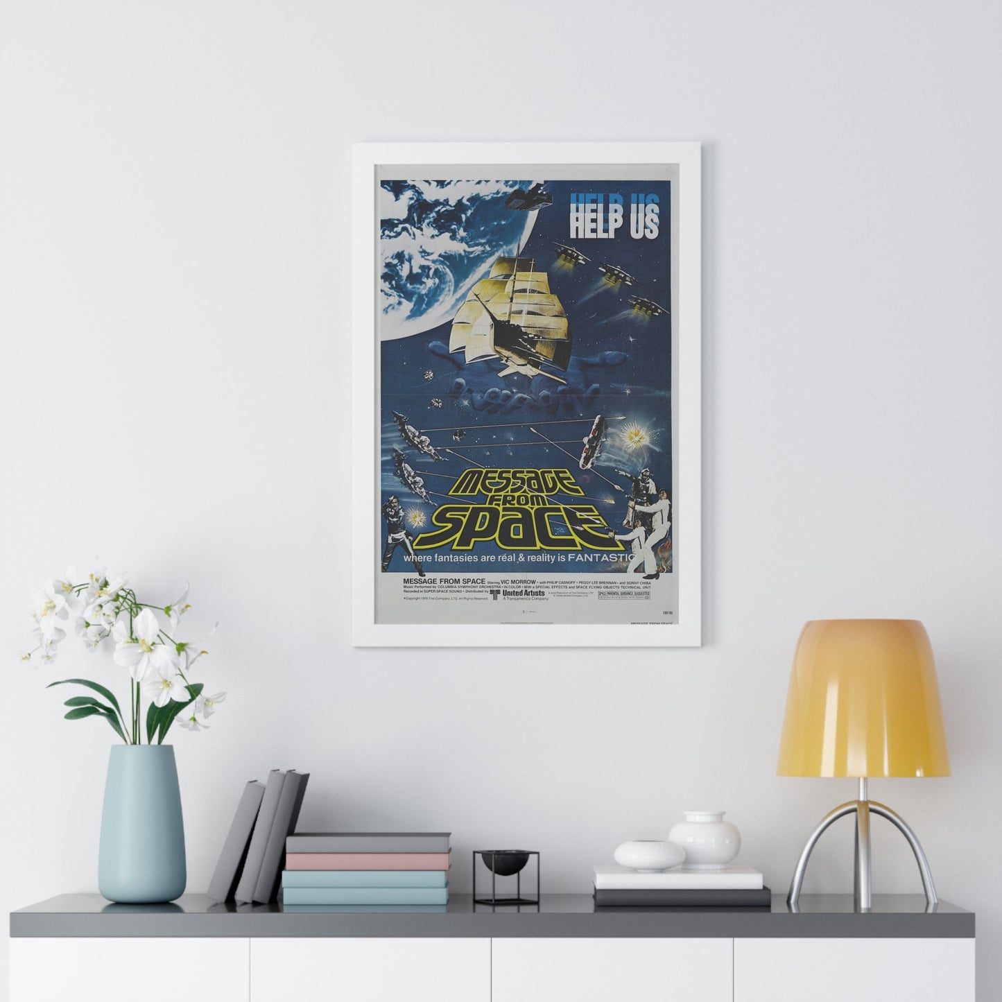 MESSAGE FROM SPACE 1978 - Framed Movie Poster-The Sticker Space