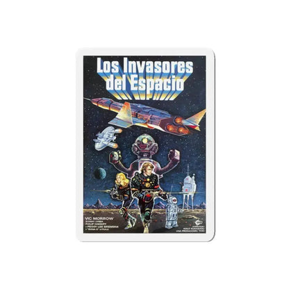 MESSAGE FROM SPACE (3) 1978 Movie Poster - Refrigerator Magnet 6 Inch Die-Cut - The Sticker Space