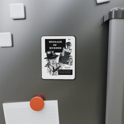 Message of Murder, Private Eye magazine, November 1959 (Magazine Illustration) Refrigerator Magnet