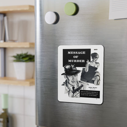 Message of Murder, Private Eye magazine, November 1959 (Magazine Illustration) Refrigerator Magnet