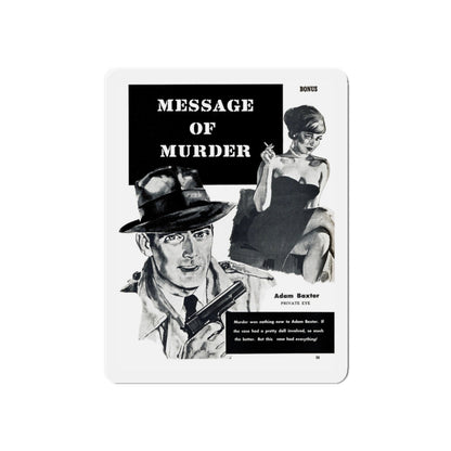 Message of Murder, Private Eye magazine, November 1959 (Magazine Illustration) Refrigerator Magnet