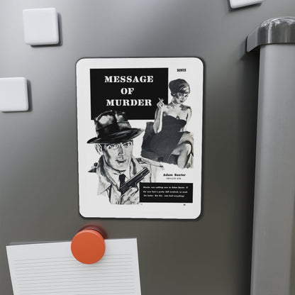 Message of Murder, Private Eye magazine, November 1959 (Magazine Illustration) Refrigerator Magnet