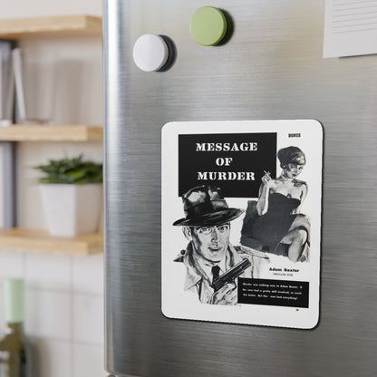 Message of Murder, Private Eye magazine, November 1959 (Magazine Illustration) Refrigerator Magnet