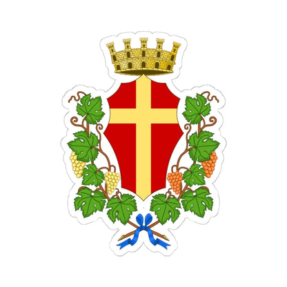Messina-Stemma (Italy) (Coat of Arms) STICKER Vinyl Kiss-Cut Decal 6 Inch White - The Sticker Space