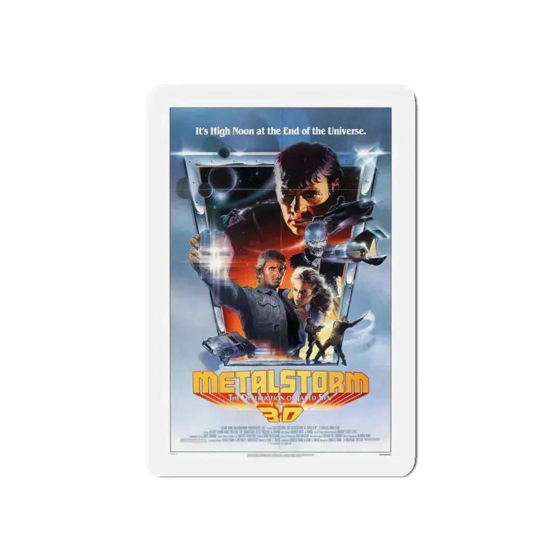 METALSTORM 1983 Movie Poster - Refrigerator Magnet 3 Inch Die-Cut - The Sticker Space