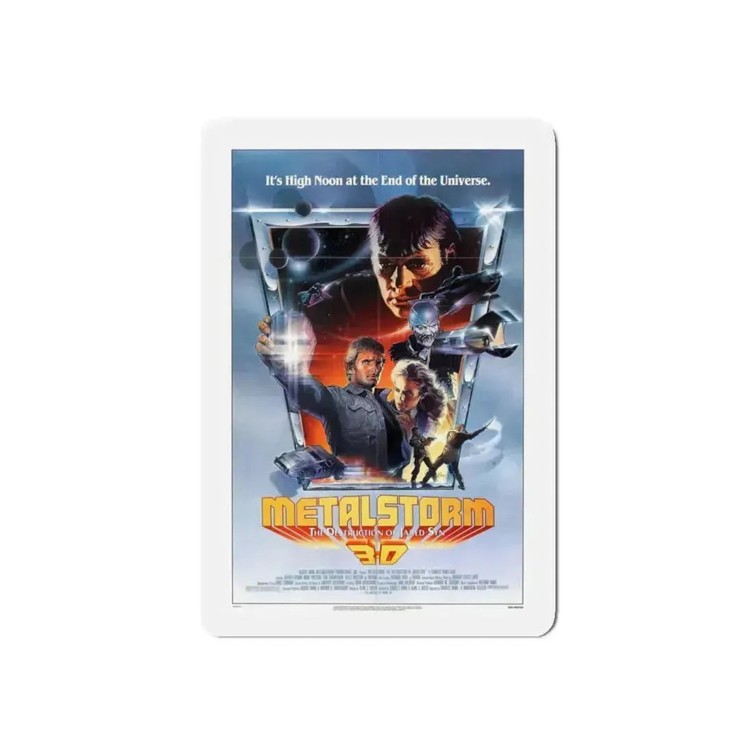 METALSTORM 1983 Movie Poster - Refrigerator Magnet 4 Inch Die-Cut - The Sticker Space