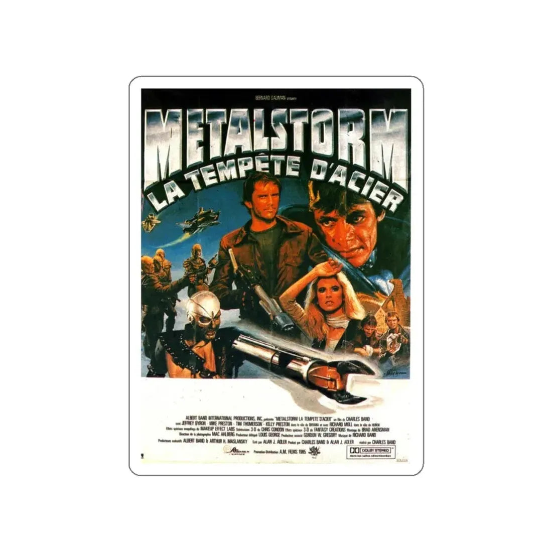 METALSTORM (2) 1983 Movie Poster STICKER Vinyl Die-Cut Decal 6 Inch - The Sticker Space