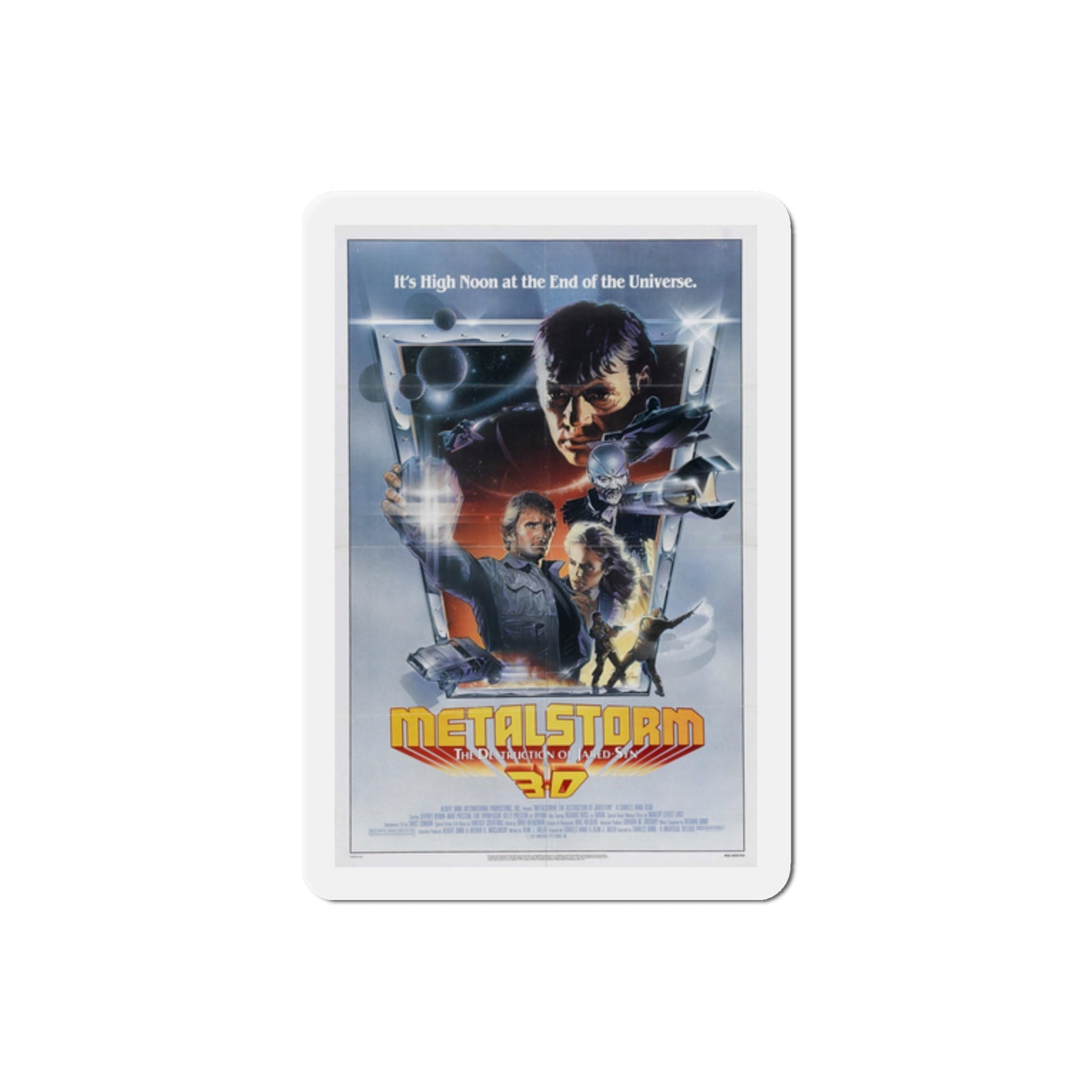 Metalstorm The Destruction of Jared Syn 1983 Movie Poster Die-Cut Magnet-2" x 2"-The Sticker Space