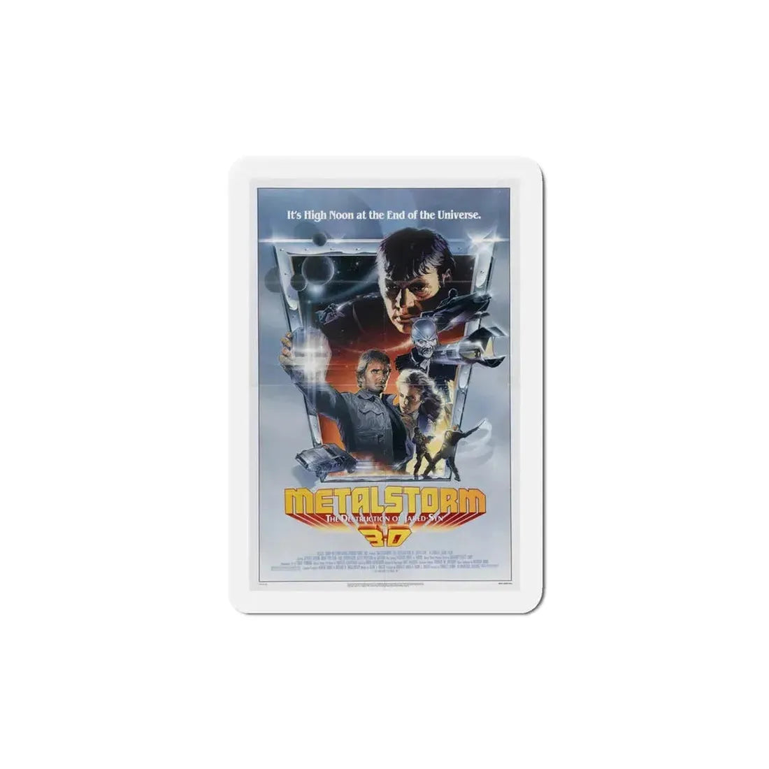 Metalstorm The Destruction of Jared Syn 1983 Movie Poster Refrigerator Magnet 5 Inch - The Sticker Space