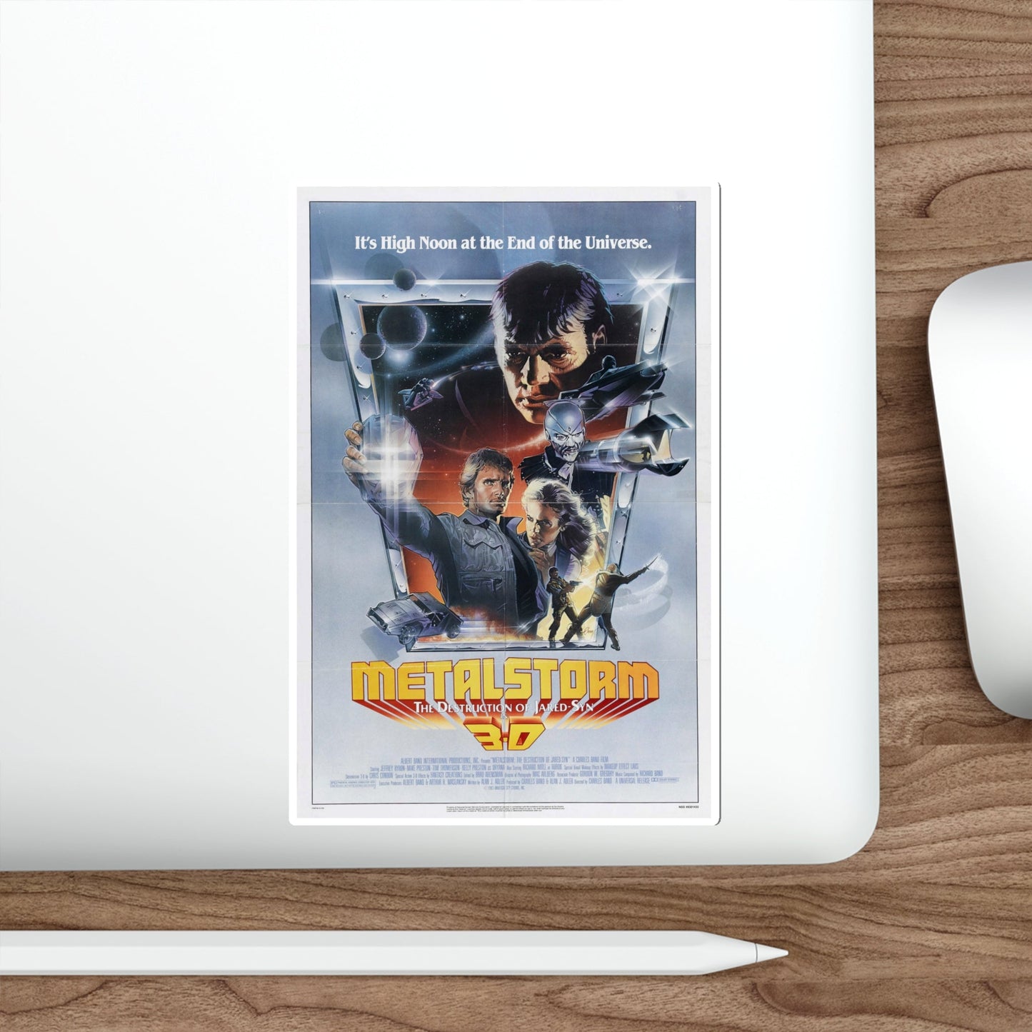 Metalstorm The Destruction of Jared Syn 1983 Movie Poster STICKER Vinyl Die-Cut Decal-The Sticker Space