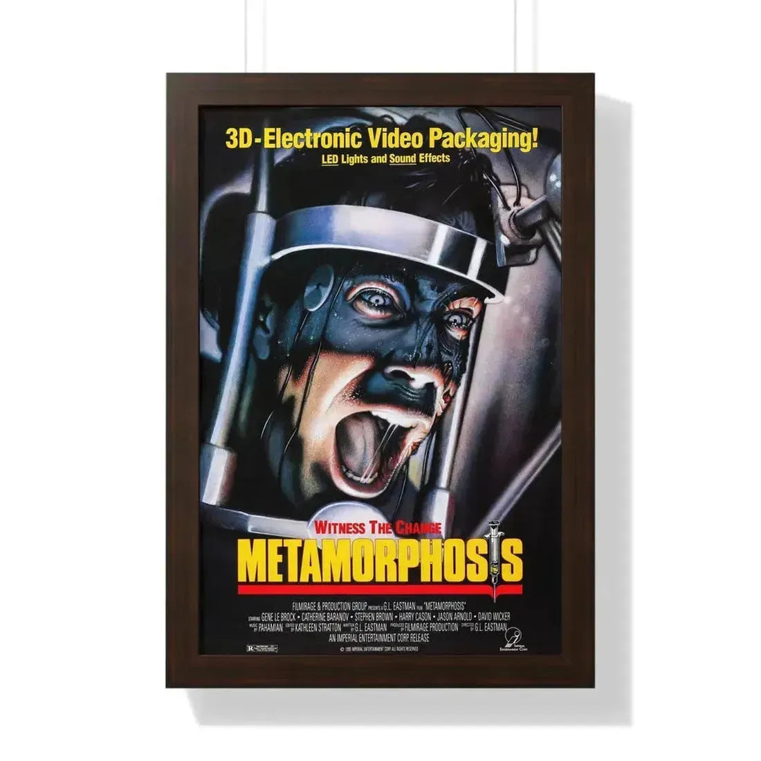 METAMORPHOSIS (2) 1990 - Framed Movie Poster 16″ x 24″ Walnut - The Sticker Space