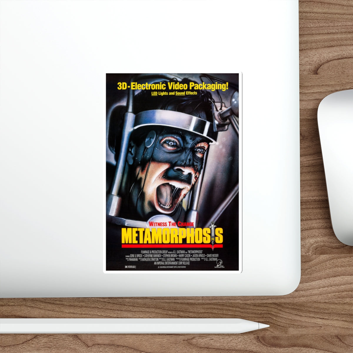 METAMORPHOSIS (2) 1990 Movie Poster STICKER Vinyl Die-Cut Decal-The Sticker Space