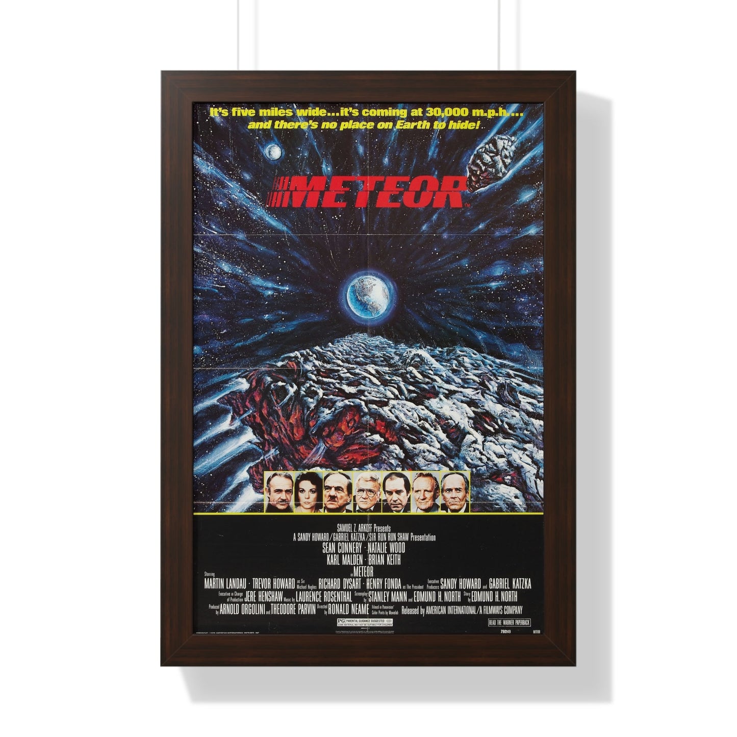 METEOR 1979 - Framed Movie Poster-16″ x 24″-The Sticker Space