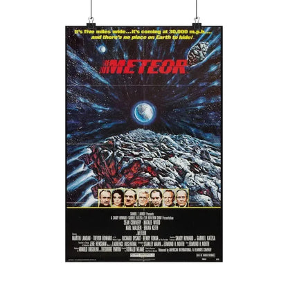 METEOR 1979 - Paper Movie Poster 12″ x 18″ Matte - The Sticker Space