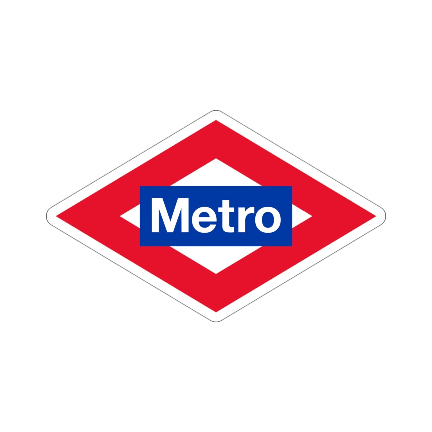 Metro Madrid STICKER Vinyl Die-Cut Decal-4 Inch-The Sticker Space