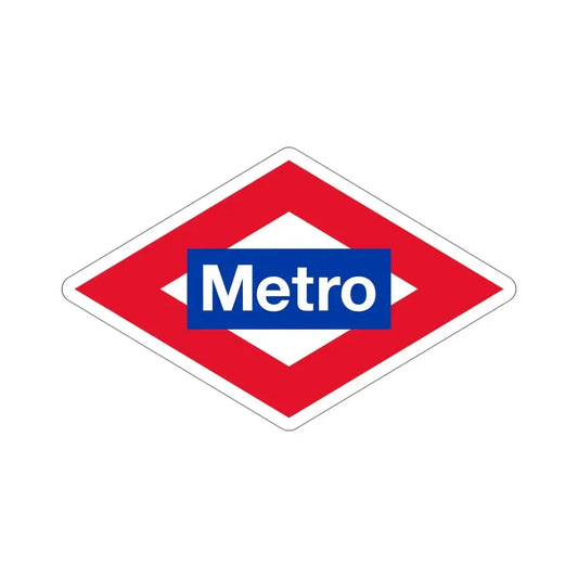 Metro Madrid STICKER Vinyl Die-Cut Decal 6 Inch - The Sticker Space