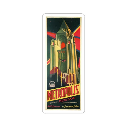 METROPOLIS 1927 Movie Poster - STICKER Vinyl Kiss-Cut Decal 2 Inch White - The Sticker Space