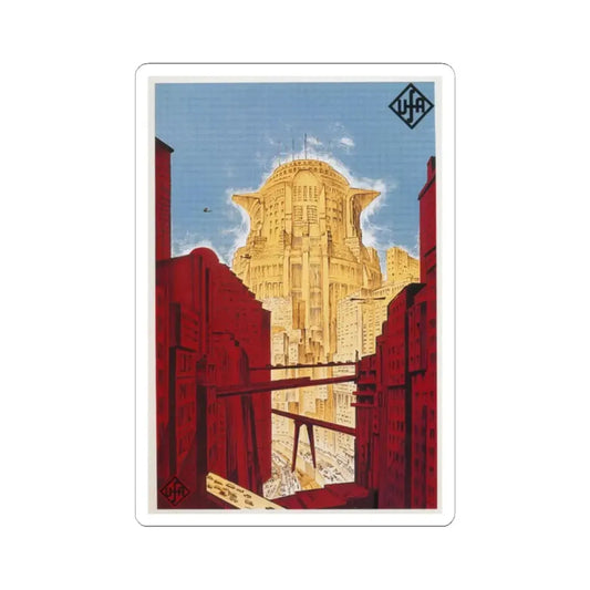 METROPOLIS (4) 1927 Movie Poster - STICKER Vinyl Kiss-Cut Decal 2 Inch White - The Sticker Space