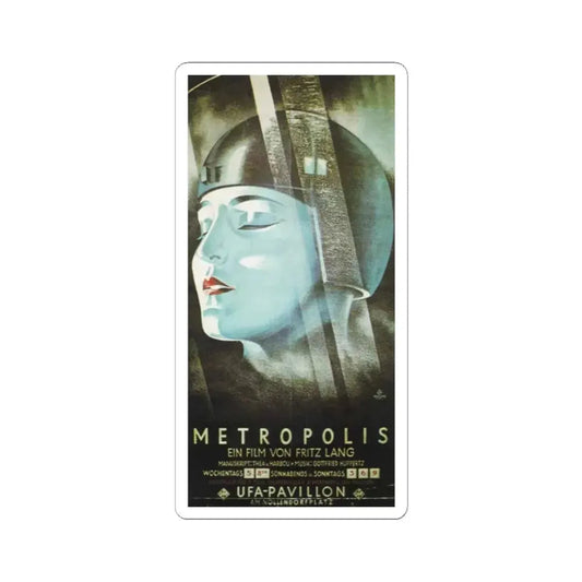 METROPOLIS (5) 1927 Movie Poster - STICKER Vinyl Kiss-Cut Decal 2 Inch White - The Sticker Space