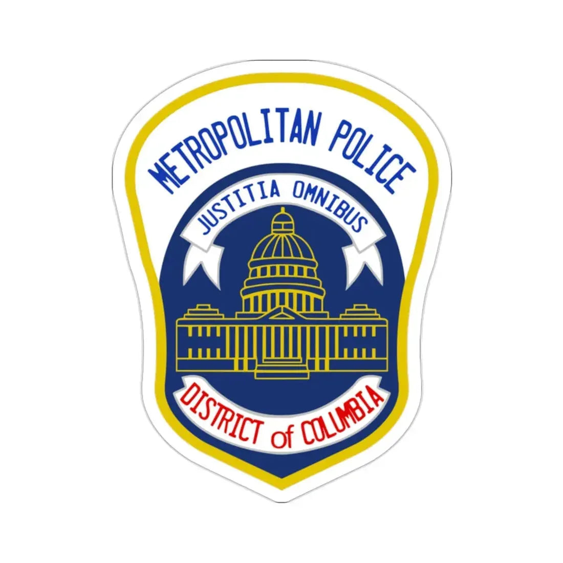 Metropolitan Police Department of the District of Columbia 2 STICKER Vinyl Die-Cut Decal - The Sticker Space