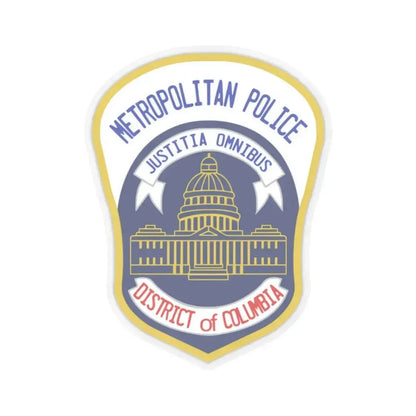 Metropolitan Police Department of the District of Columbia 2 - STICKER Vinyl Kiss-Cut Decal 2 Inch Transparent - The Sticker Space