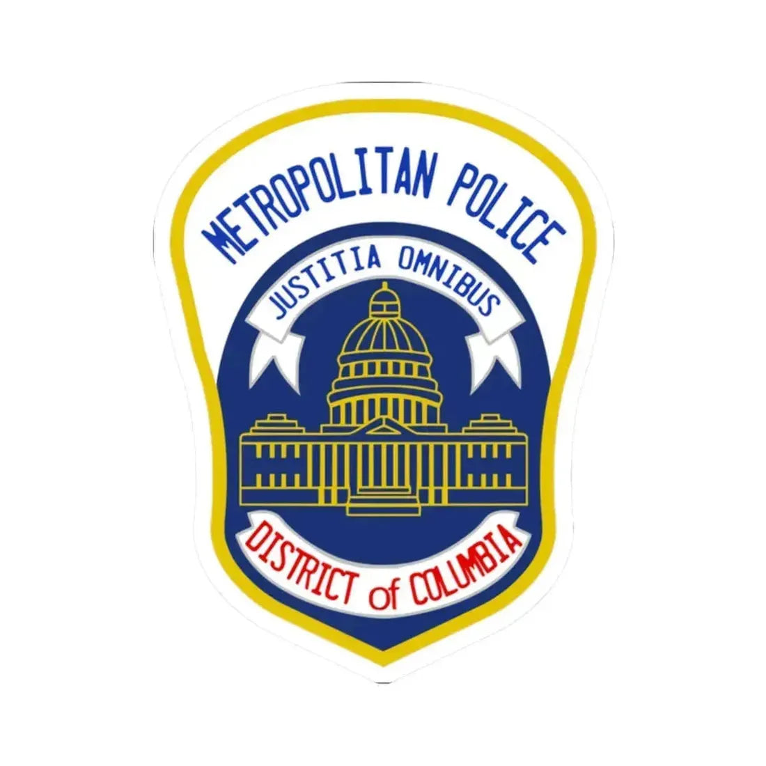 Metropolitan Police Department of the District of Columbia 2 - STICKER Vinyl Kiss-Cut Decal 2 Inch White - The Sticker Space