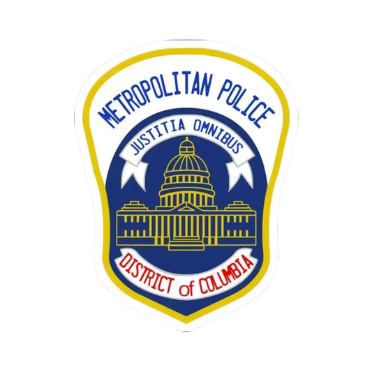 Metropolitan Police Department of the District of Columbia 2 - STICKER Vinyl Kiss-Cut Decal 2 Inch White - The Sticker Space